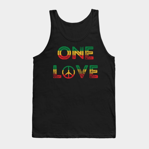 Jamaica - One Love Tank Top by UrbanLifeApparel